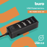 Разветвитель USB BURO BU-HUB4-0.5L-U2.0
