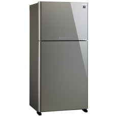 Холодильник Sharp SJ-XG60PGSL (No Frost, A++, 2-камерный, объем 600:422/178л, инверторный компрессор, 86,5x187x74см, серебристый)