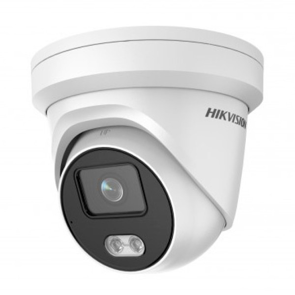 Камера видеонаблюдения Hikvision DS-2CD2327G2-LU(C)(2.8MM) (IP, купольная, уличная, 2Мп, 2.8-2.8мм, 1920x1080, 25кадр/с, 127°)