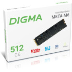 Жесткий диск SSD 512Гб Digma (2280, 7200/4300 Мб/с, 290000 IOPS)