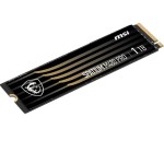 Жесткий диск SSD 1Тб MSI SPATIUM (2280, 7400/6000 Мб/с, 1000000 IOPS, PCIe 4.0 x4 (NVMe), 1024Мб, для ноутбука и настольного компьютера)