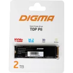 Жесткий диск SSD 2Тб Digma (2280, 7200/6500 Мб/с, 1000000 IOPS, 1024Мб)