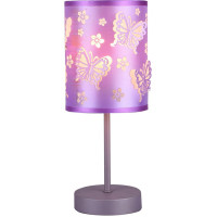 Настольная лампа Hiper Butterfly H060-0(лампа накаливания, от сети, 60Вт, на подставке, фиолетовый) [H060-0]