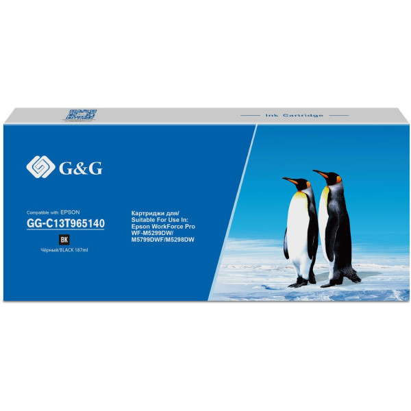 Картридж G&G GG-C13T965140 (черный; 10000стр; WorkForce Pro WF-M5299DW, M5799DWF, M5298DW)