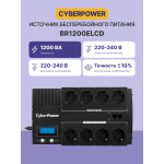 ИБП CyberPower BR1200ELCD (Line-Interactive, 1200ВА, 720Вт, 4xCEE 7 (евророзетка))
