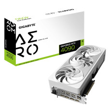 Видеокарта GeForce RTX 4090 2535МГц 24Гб Gigabyte AERO OC (PCI-E 4.0, GDDR6X, 384бит, 1xHDMI, 3xDP) [GV-N4090AERO OC-24GD]
