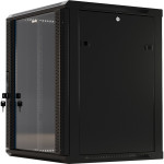 Шкаф коммутационный настенный Hyperline TWB-0666-GP-RAL9004 (6U, 600x367x600мм, IP20, 60кг)