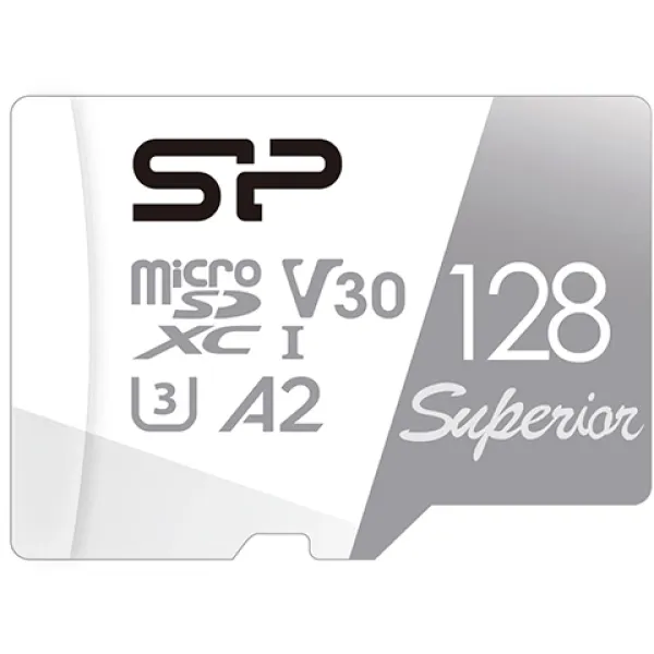 Карта памяти microSDXC 128Гб Silicon Power (Class 10, 100Мб/с, UHS-I U3, без адаптера)