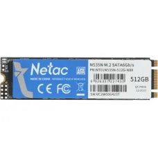 Жесткий диск SSD 512Гб Netac N535N (2280, 540/490 Мб/с, SATA 3Гбит/с, для ноутбука и настольного компьютера) [NT01N535N-512G-N8X]
