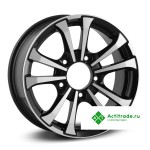 Скад Тундра R16/6.5J PCD 5x139,7 ET 40 ЦО 98,6 черный с полированной лицевой поверхностью