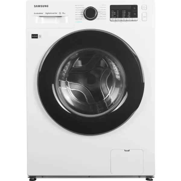Стиральная машина Samsung WW80AGAS22AE(60x85x45см, фронтальная, макс:8кг, 1200об/мин, защита от протечек, белый)