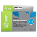 Картридж Cactus HP 711 CS-CZ130 (оригинальный номер: №711; голубой; 26стр; 26мл; HP DJ T120, T520)