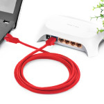 Greenconnect GCR-LNC04-10.0m (RJ45(m), RJ45(m), внутренний, 10м, 5E, 4пары, U/UTP, красный)