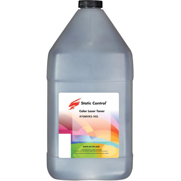 Тонер Static Control KYUNIVK3-1KG (черный; 1кг; флакон; Kyocera Cartridges)
