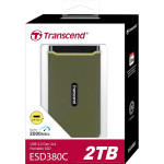 Внешний жесткий диск SSD 2Тб Transcend (2000/2000 Мб/с, USB-C, внешний)
