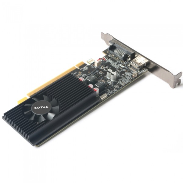 Видеокарта GeForce GT 1030 1227МГц 2Гб Zotac (PCI-E 16x 3.0, GDDR5, 64бит, 1xDVI, 1xHDMI)