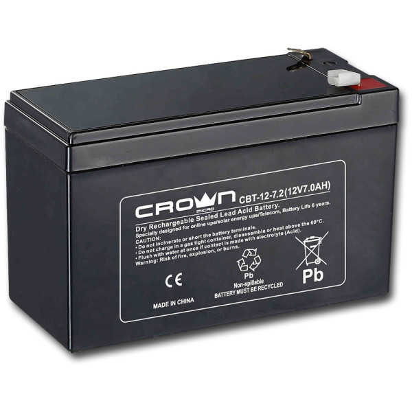 Батарея Crown CBT-12-7.2 (12В, 7Ач)