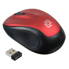 Oklick 665MW Black-Red USB (радиоканал, кнопок 3, 1000dpi)