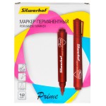 Маркер перманентный Silwerhof 088031-04 (коробка, пулевидный пишущий наконечник, 1-3мм)