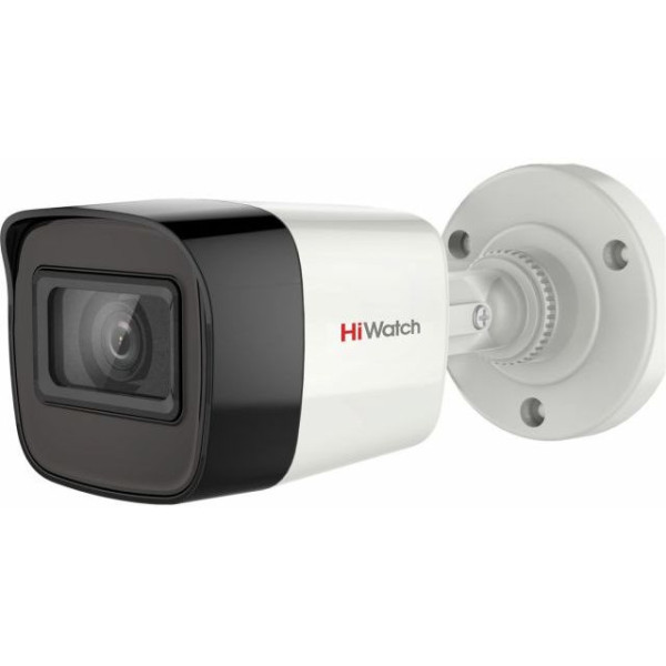 Камера видеонаблюдения HiWatch DS-T500A (2,8 мм) (аналоговая, поворотная, уличная, цилиндрическая, 5Мп, 2.8-2.8мм, 2560x1944, 20кадр/с)