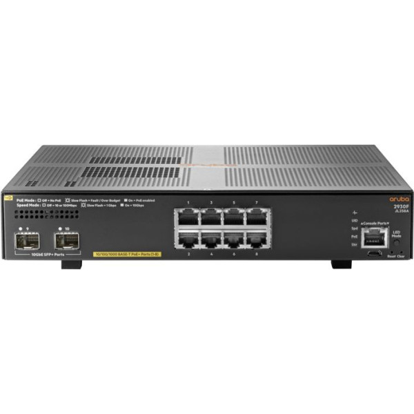 Коммутатор HP Aruba 2930F 8G PoE+ 2SFP+