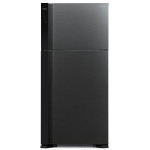 Холодильник Hitachi R-V660PUC7-1 BBK (No Frost, A++, 2-камерный, объем 550:405/145л, инверторный компрессор, 85.5x183.5x74см, черный бриллиант)