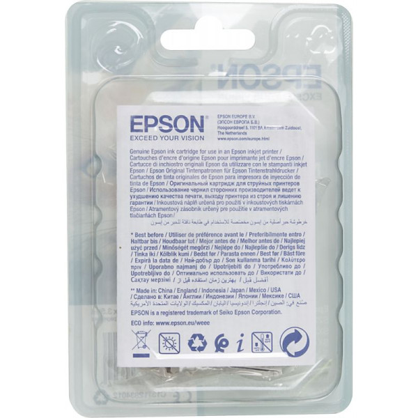 Чернильный картридж Epson C13T12834012 (пурпурный; 160стр; S22, SX125)