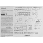 Клавиатура и мышь Logitech Wireless Combo MK220 Black USB (классическая мембранная, 101кл, светодиодная, кнопок 2, 1000dpi)