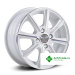 Скад Монако R14/5.5J PCD 4x100 ET 38 ЦО 67,1 белый с полированной лицевой поверхностью