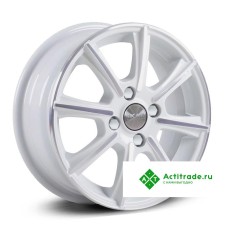 Скад Монако R14/5.5J PCD 4x100 ET 38 ЦО 67,1 белый с полированной лицевой поверхностью [1670124]