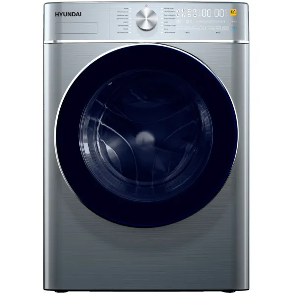 Стиральная машина Hyundai WMD9413(60x85x57см, фронтальная, макс:10кг, с сушкой, 1400об/мин, темно-серебристый)