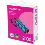 Внешний жесткий диск SSD 2Тб ADATA (1050/1000 Мб/с, USB 3.2 Gen 2 Type-C, внешний)