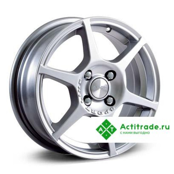 Скад Ягуар R14/5.5J PCD 4x98 ET 38 ЦО 58,6 насыщенный серебристый