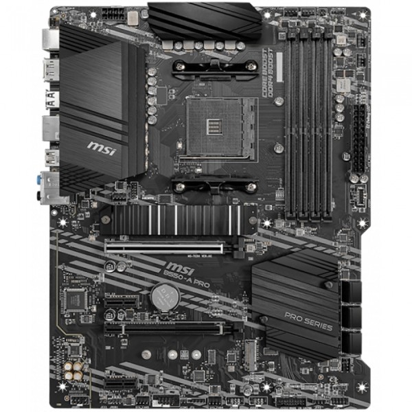 Материнская плата MSI B550-A PRO (AM4, AMD B550, 4xDDR4 DIMM, ATX, RAID SATA: 0,1,10)