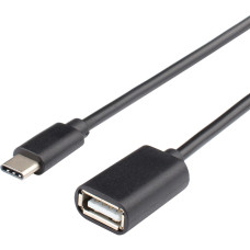 Atcom (USB 2.0 Type-C (m), USB 2.0 Type-AF, 0,1м) [AT4716]