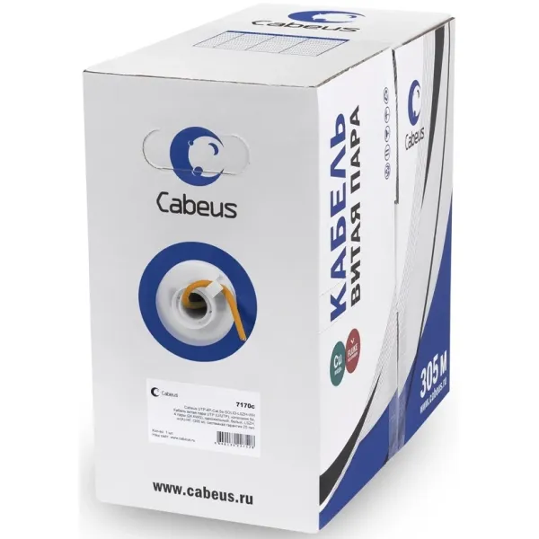 Cabeus UTP-4P-Cat.5e-SOLID-LSZH (305м, 5E)