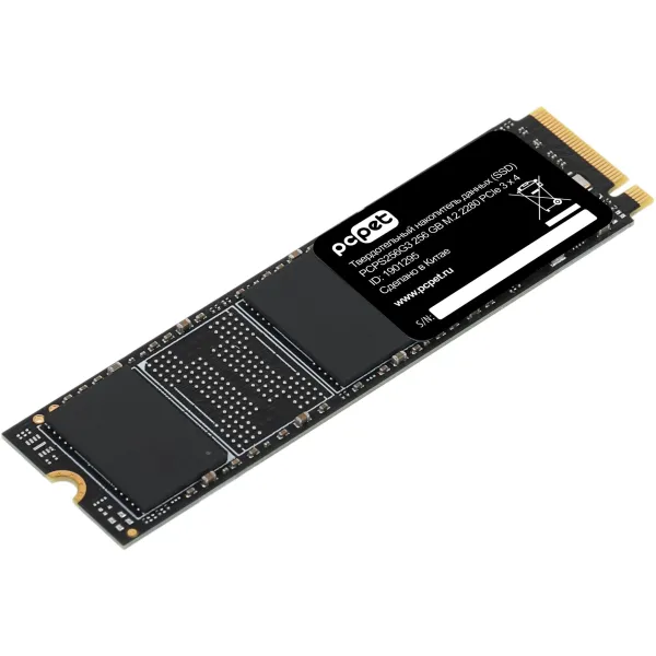 Жесткий диск SSD 256Гб PC Pet (2280, 1800/1000 Мб/с)