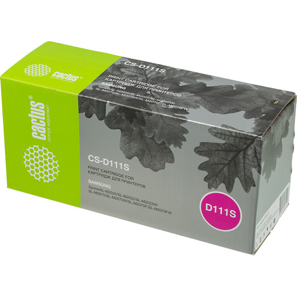 Тонер-картридж Cactus CS-D111SN (черный; 1000стр; Xpress M2022, M2020, M2021, M2020W, M2070)