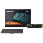 Жесткий диск SSD 500Гб Samsung 860 EVO Series (M.2, 550/520 Мб/с, 88000 IOPS, SATA-III, 1024Мб, для ноутбука и настольного компьютера)