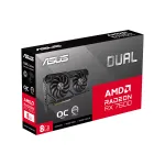 Видеокарта Radeon RX 7600 2280МГц 8Гб ASUS Dual EVO OC (GDDR6, 128бит, 1xHDMI, 3xDP)