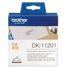 Самоклеящиеся бумажные этикетки Brother белые 29х90 мм (400 шт.) [DK11201]