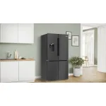 Холодильник Bosch KFI96AXEA (No Frost, E, 3-камерный, Side by Side, объем 375:199/176л, 905x1 830x731см, антрацит)