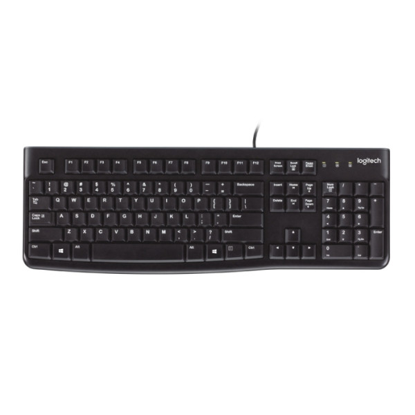 Клавиатура Logitech Keyboard K120 Black USB (классическая мембранные, 104кл)