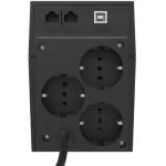 ИБП Powercom RPT-1000AP EURO (Line-Interactive, 1000ВА, 600Вт, 3xCEE 7 (евророзетка))