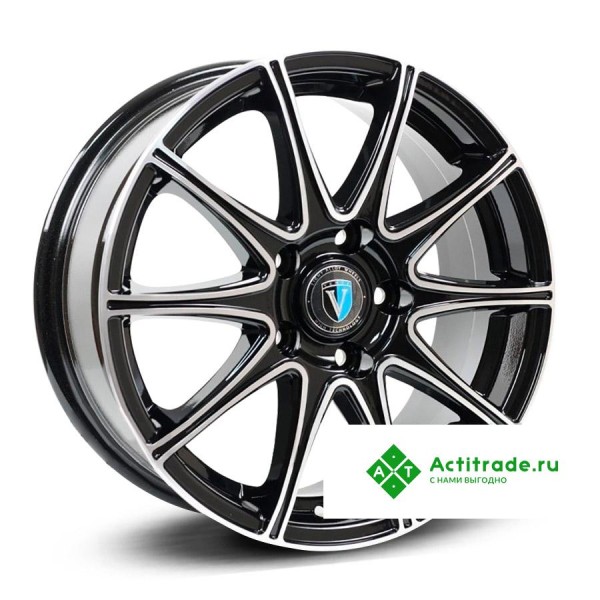 Venti 1516 R15/6J PCD 4x100 ET 46 ЦО 54,1 черный с полированной лицевой поверхностью