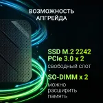 ПК Digma Mini Office (Celeron N4505 2000МГц, DDR4 8Гб, SSD 256Гб, Intel UHD Graphics 750, Windows 11 Pro)