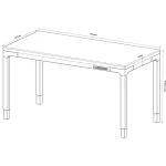 Стол компьютерный Cactus CS-ET-WWD