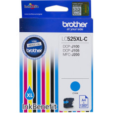 Картридж Brother LC525XLC (голубой; 1300стр; DCP-J100, J105, J200) [LC525XLC]