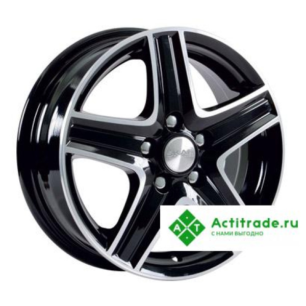 Скад Магнум R14/5.5J PCD 4x98 ET 38 ЦО 58,6 черный с полированной лицевой поверхностью