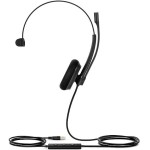 Гарнитура Yealink UH34 Lite Mono UC (без оголовья, с проводом, 1.2м, накладные, Unified Communications)